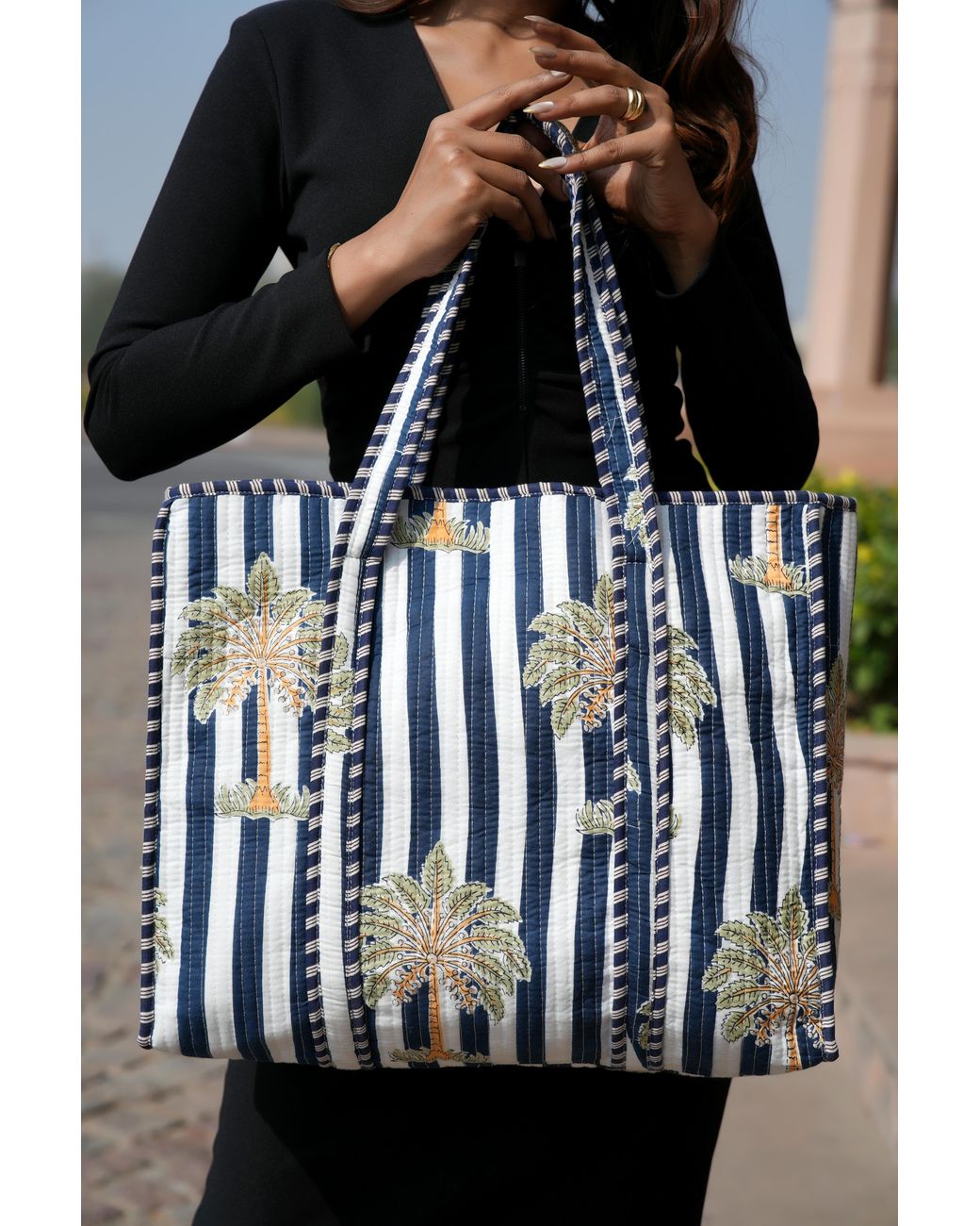 Conscious Yoga Collective Pink The Palm Tree Tote