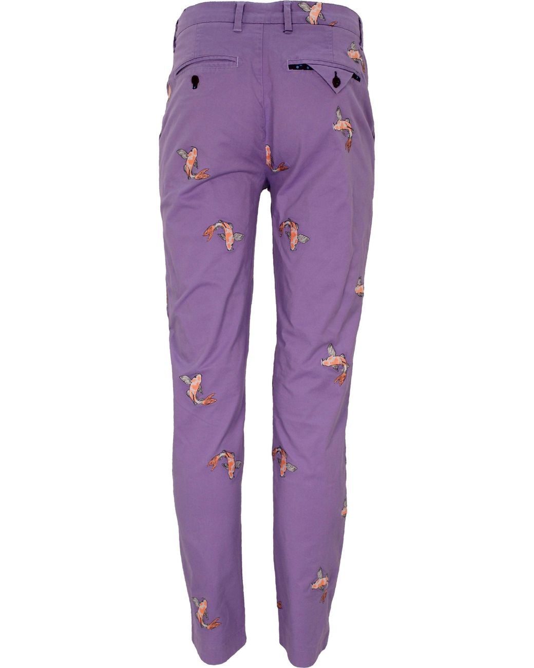 Lords of Harlech Purple Charles Koi Lilac Pants for men