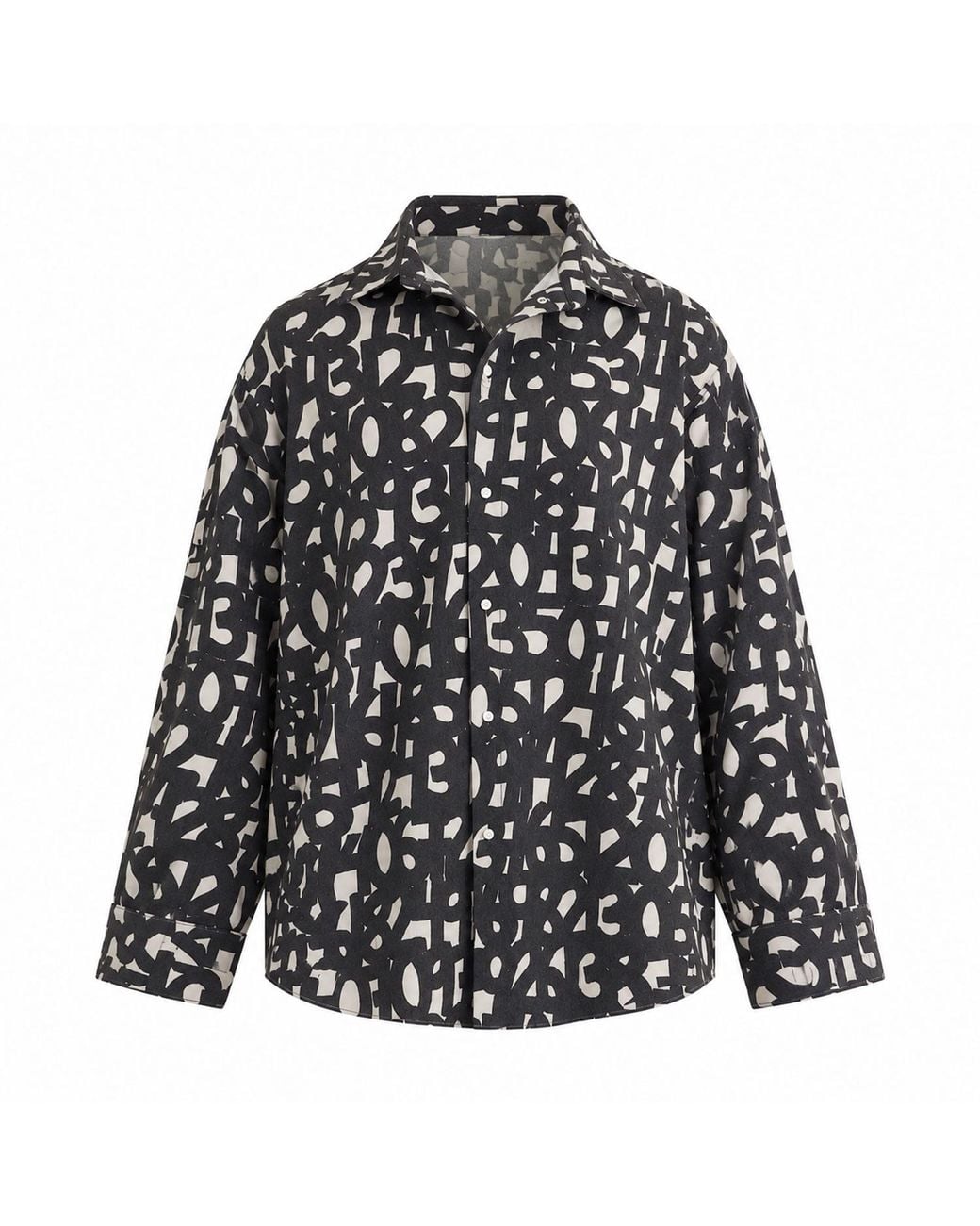 mysimplicated Multicolor Long Sleeve Shirt With Numbers Design