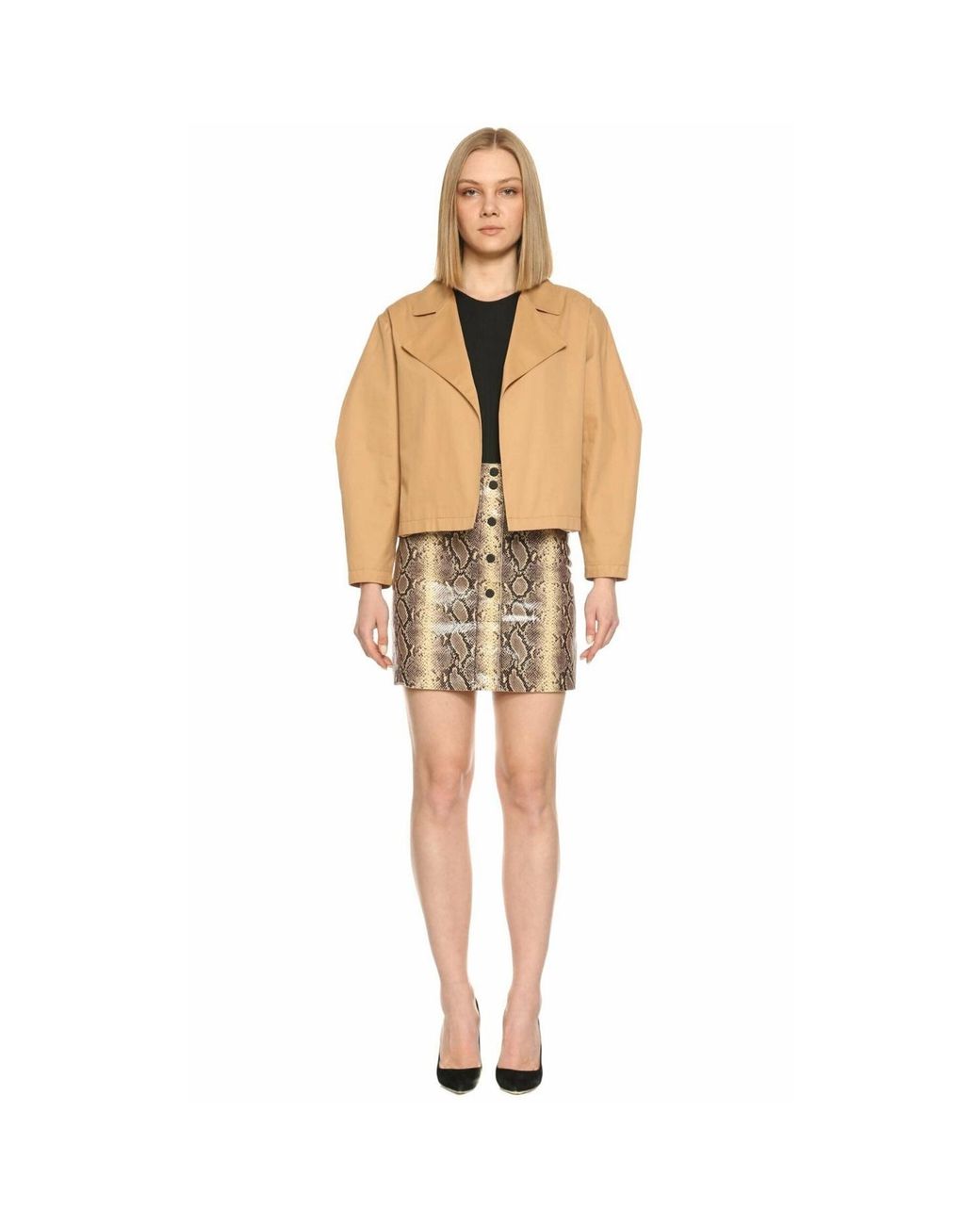 NAZLI CEREN Brown Kai Jacket