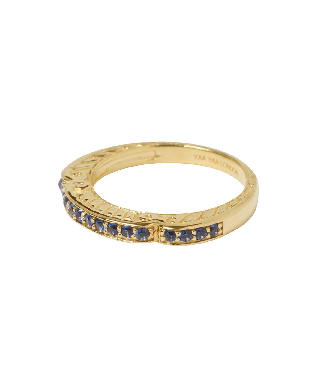 Yeah Rings YAA YAA LONDON Jeweled Stacking Ring in Metallic | Lyst