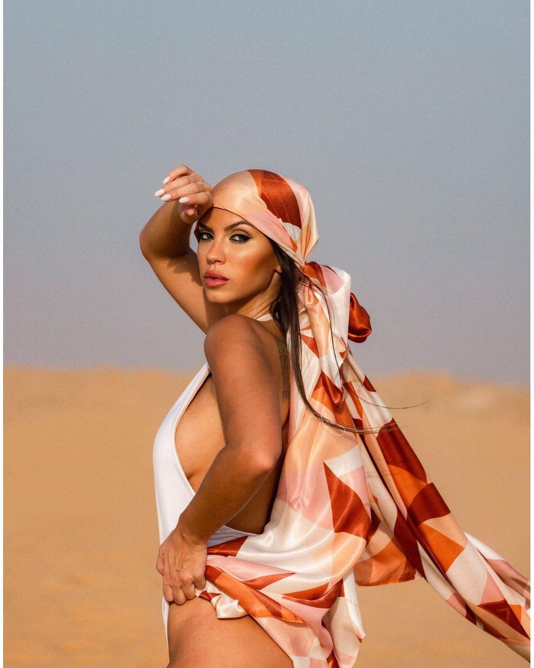 Le Trap Pink Neutrals Summer Land Scarf