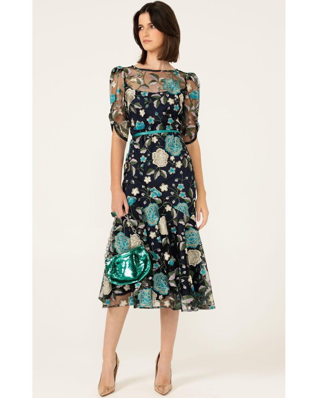 SACHA DRAKE Blue Cardelina Dress