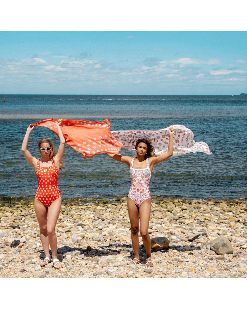 Jessie Zhao New York Red Beach Sarong Wrap