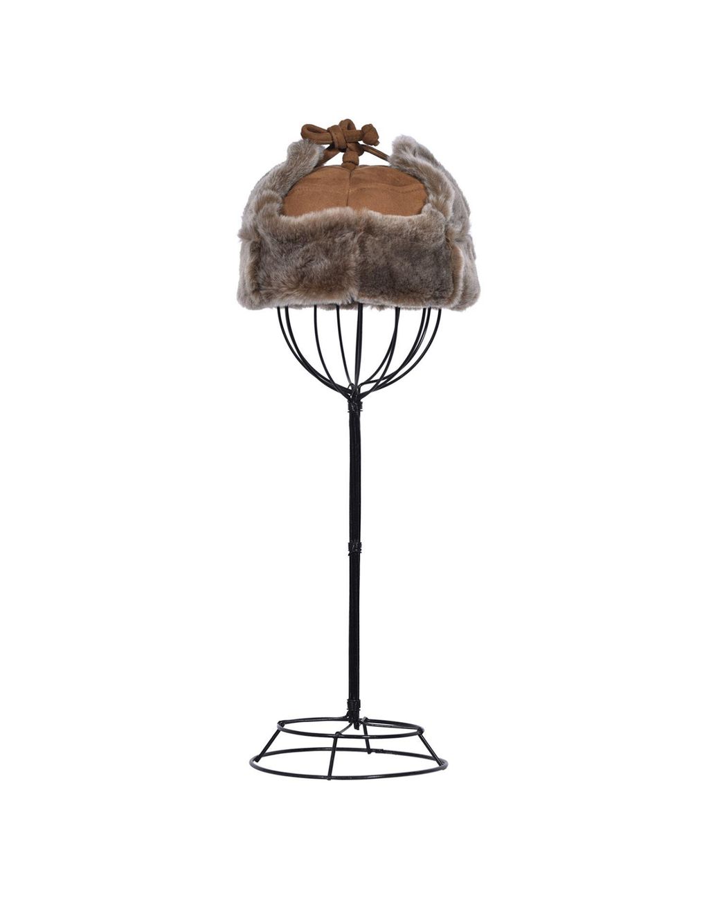 Owen Barry Brown Sheepskin Trapper Hat Ottoman Tan Garth