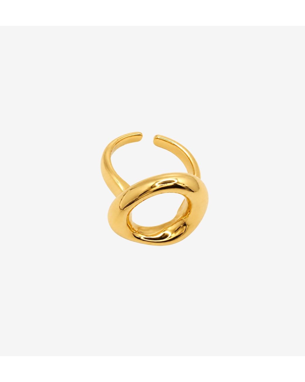 Uchi and Soto Metallic Enso Open Circle Ring