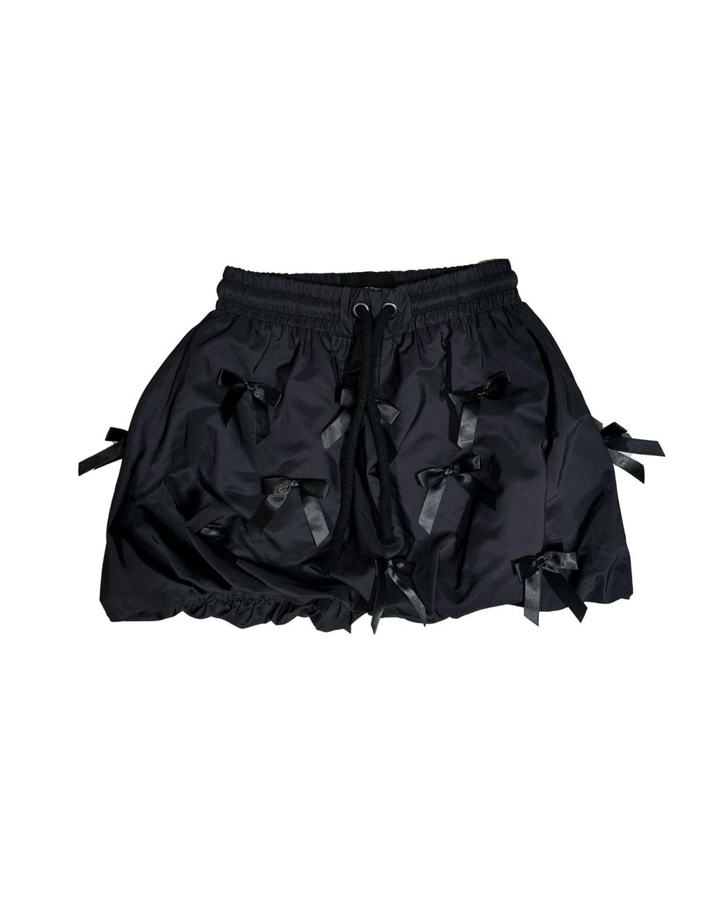 mysimplicated Black Noir Balloon Bow Skirt