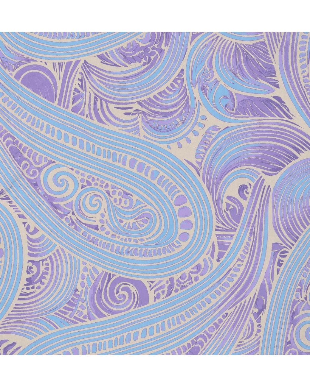 Lords of Harlech Blue Clyde Marakesh Paisley Helio Flat Front Short for men