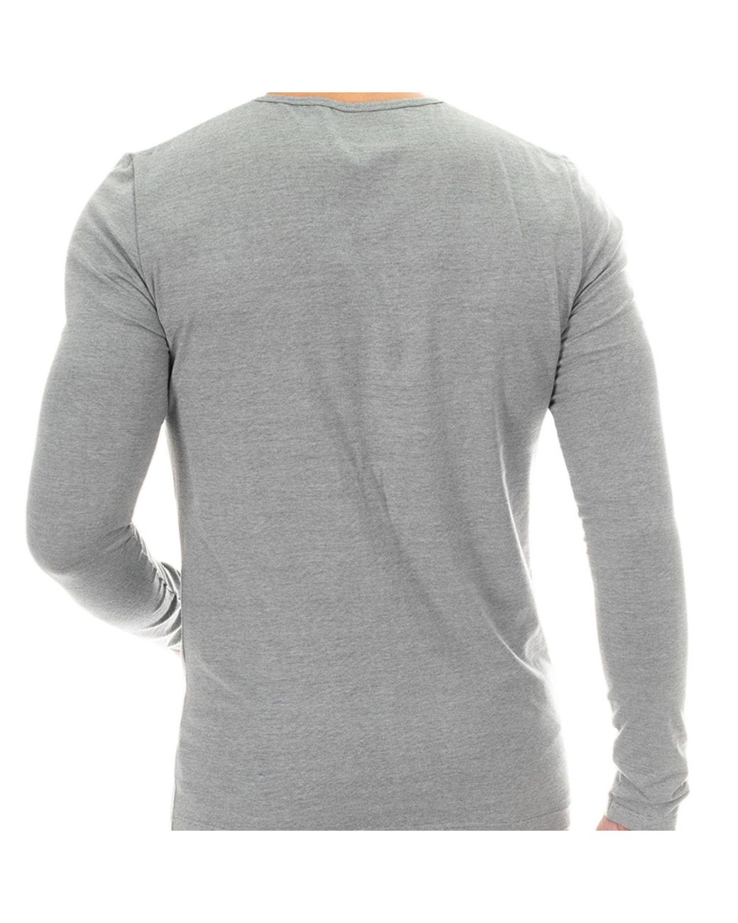 Zd - Zero Defects Gray Long-Sleeve T-Shirt for men