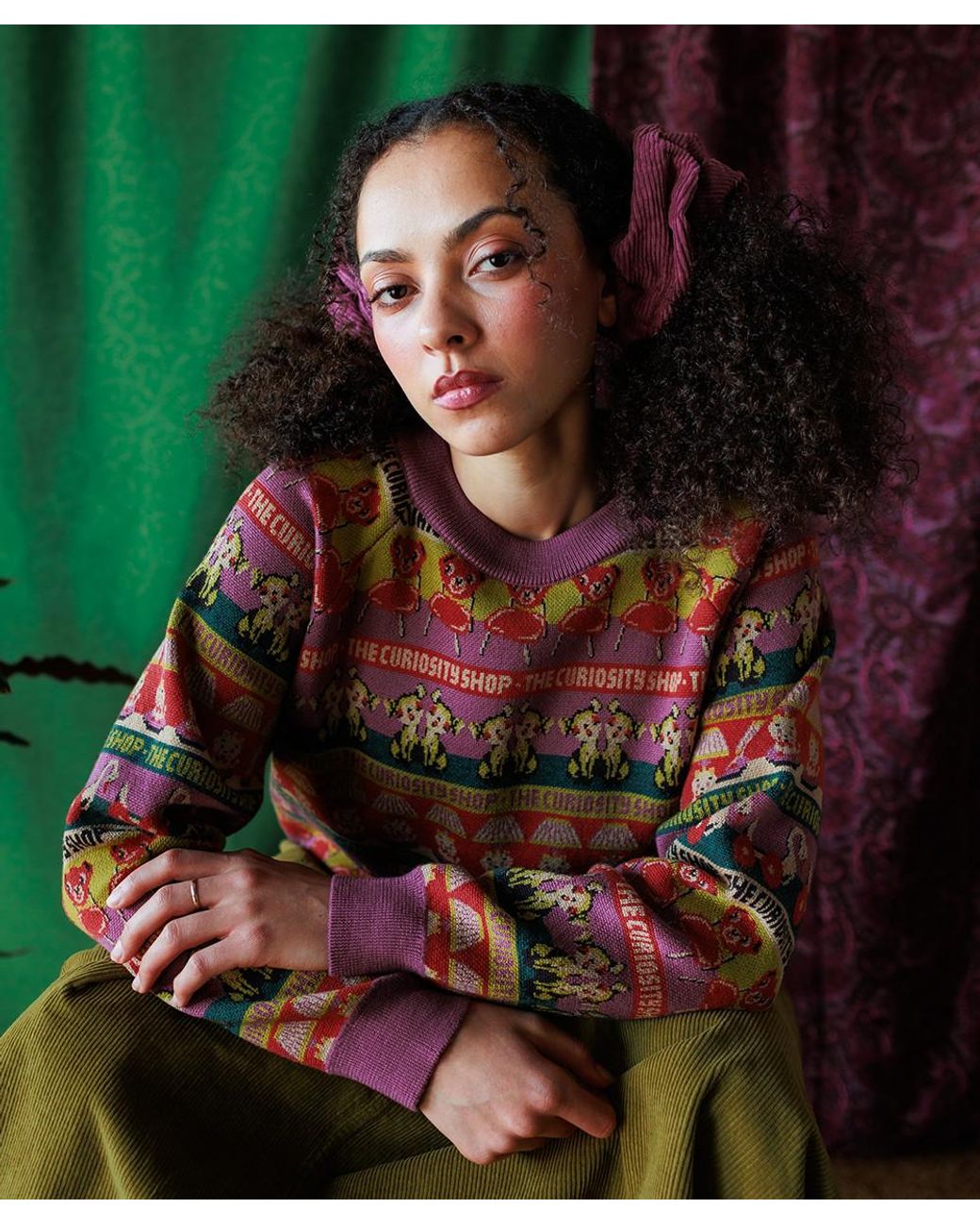 Mabli Red Curiosities Pullover