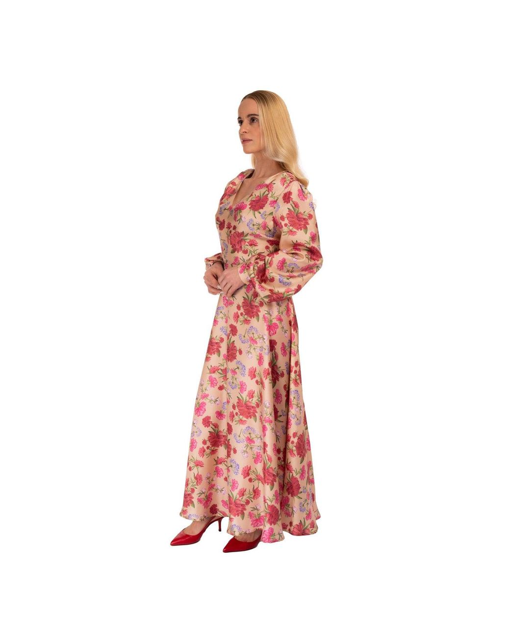 Sofia Tsereteli Red Classic Romance Gown