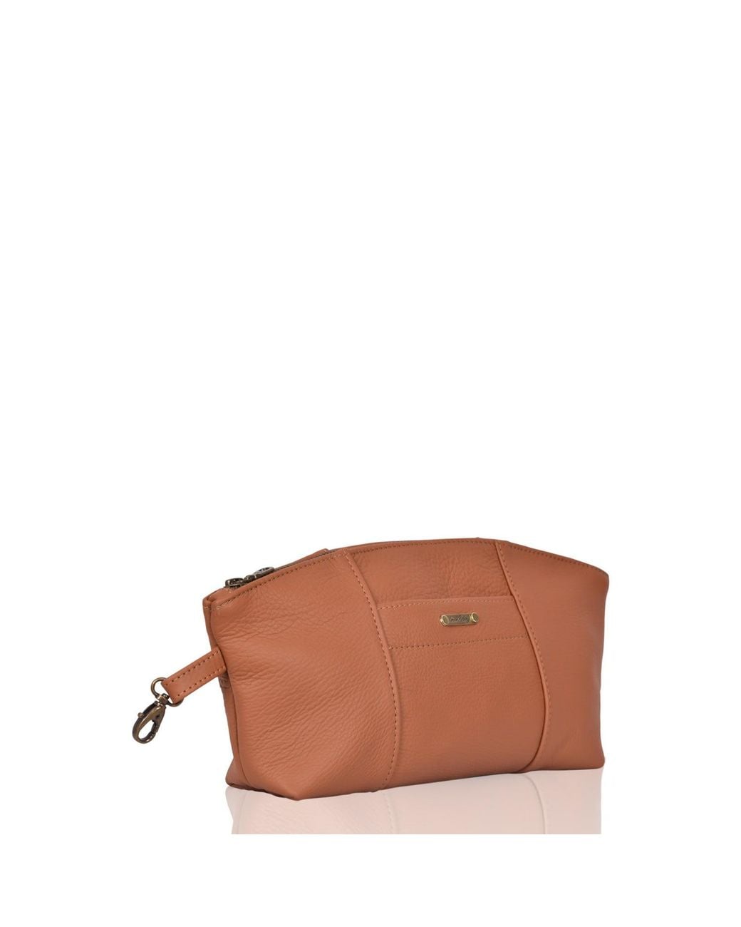 Owen Barry Brown Leather Essentials Bag Pugwash for men