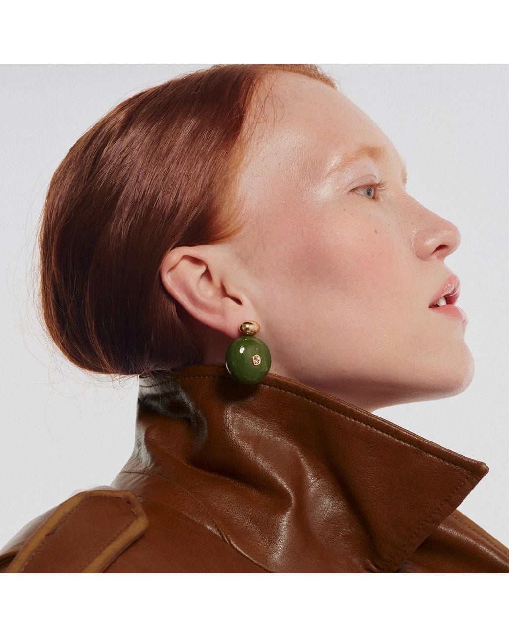 Saule Label Green Paloma Earrings