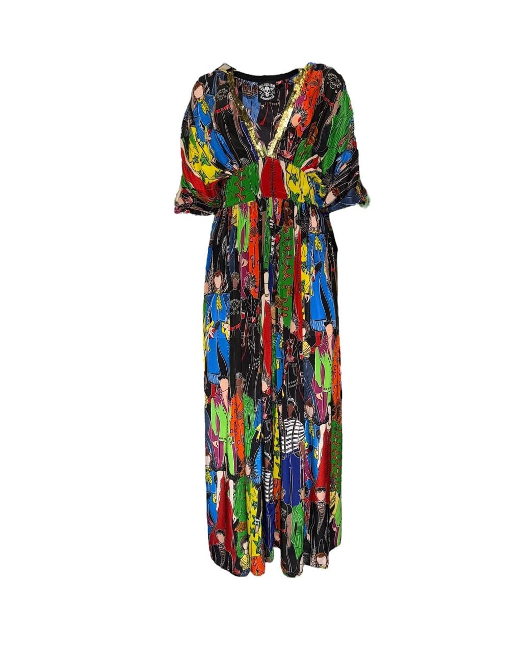 Any Old Iron White Heroes Kaftan Dress