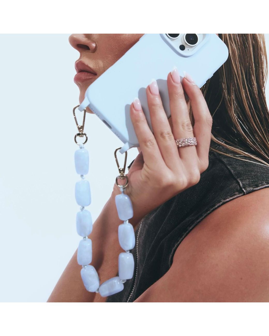 Cordée Cases Blue Phone Chain Set Glacier