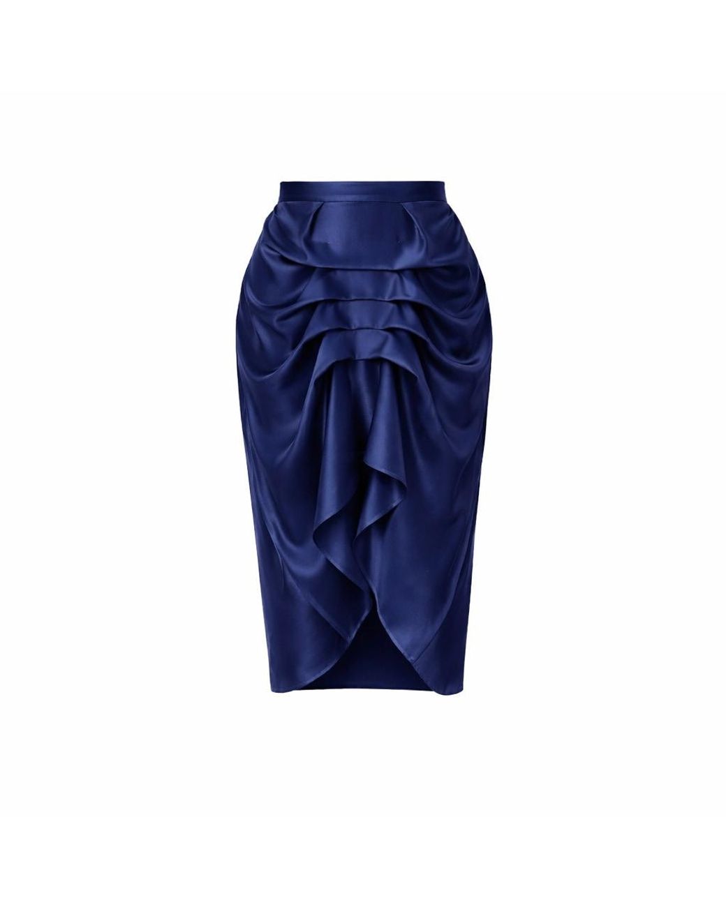 Lumina Eligma Blue The Vanguard Skirt Silk