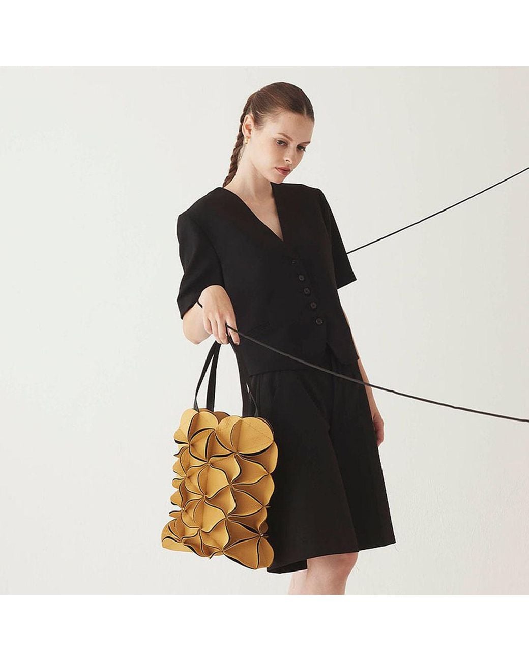 ELEMOOD_Japan Metallic Blossom Tote Bag Office