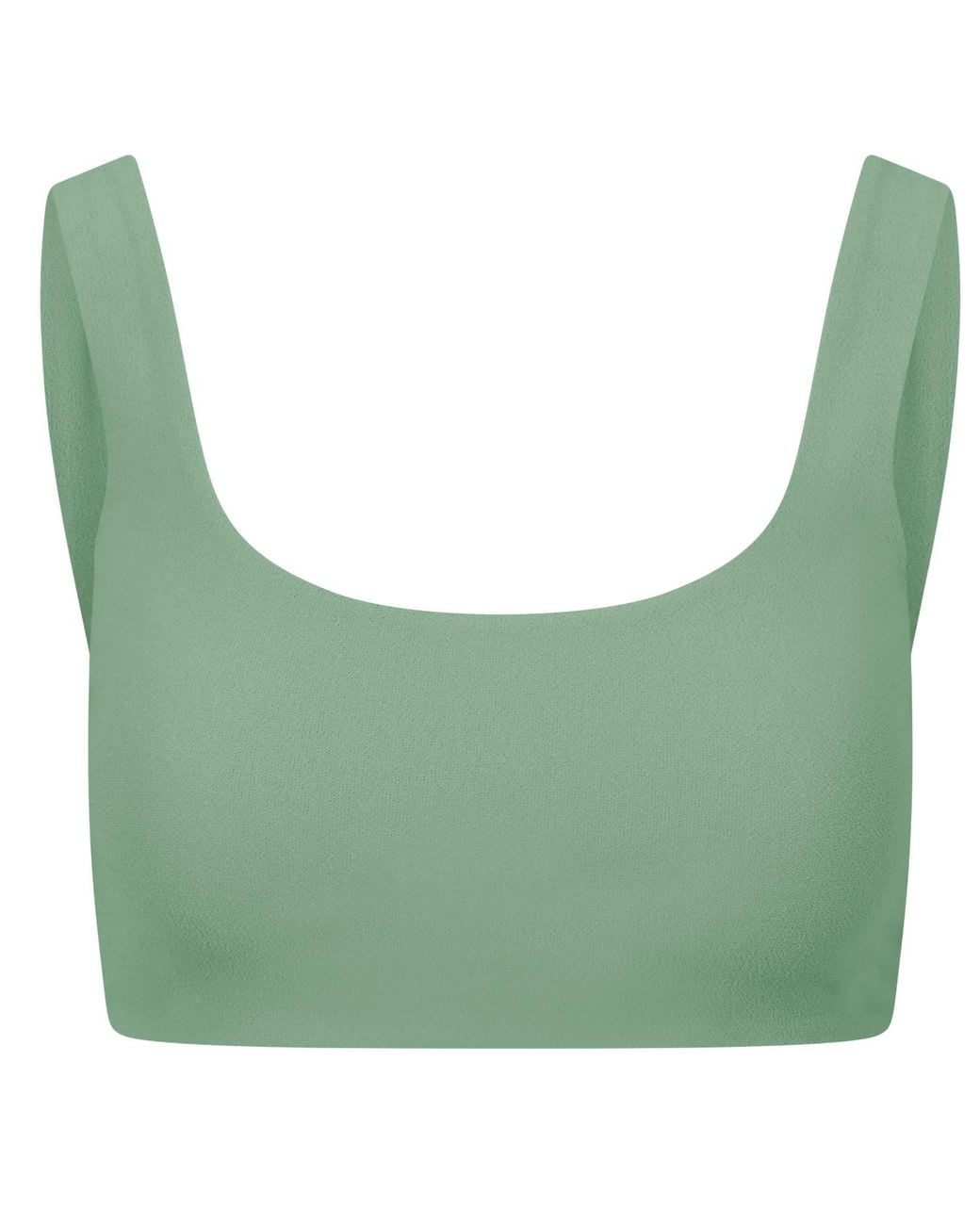 Blake Swimwear Green Scoop Bikini Top