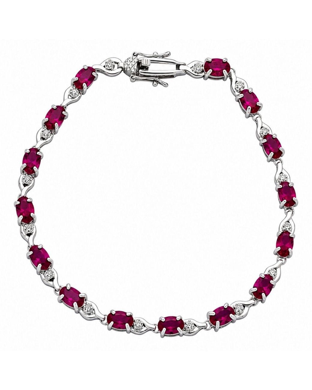 Belinda Jewelz Red Elora Ruby Vintage Tennis Bracelet