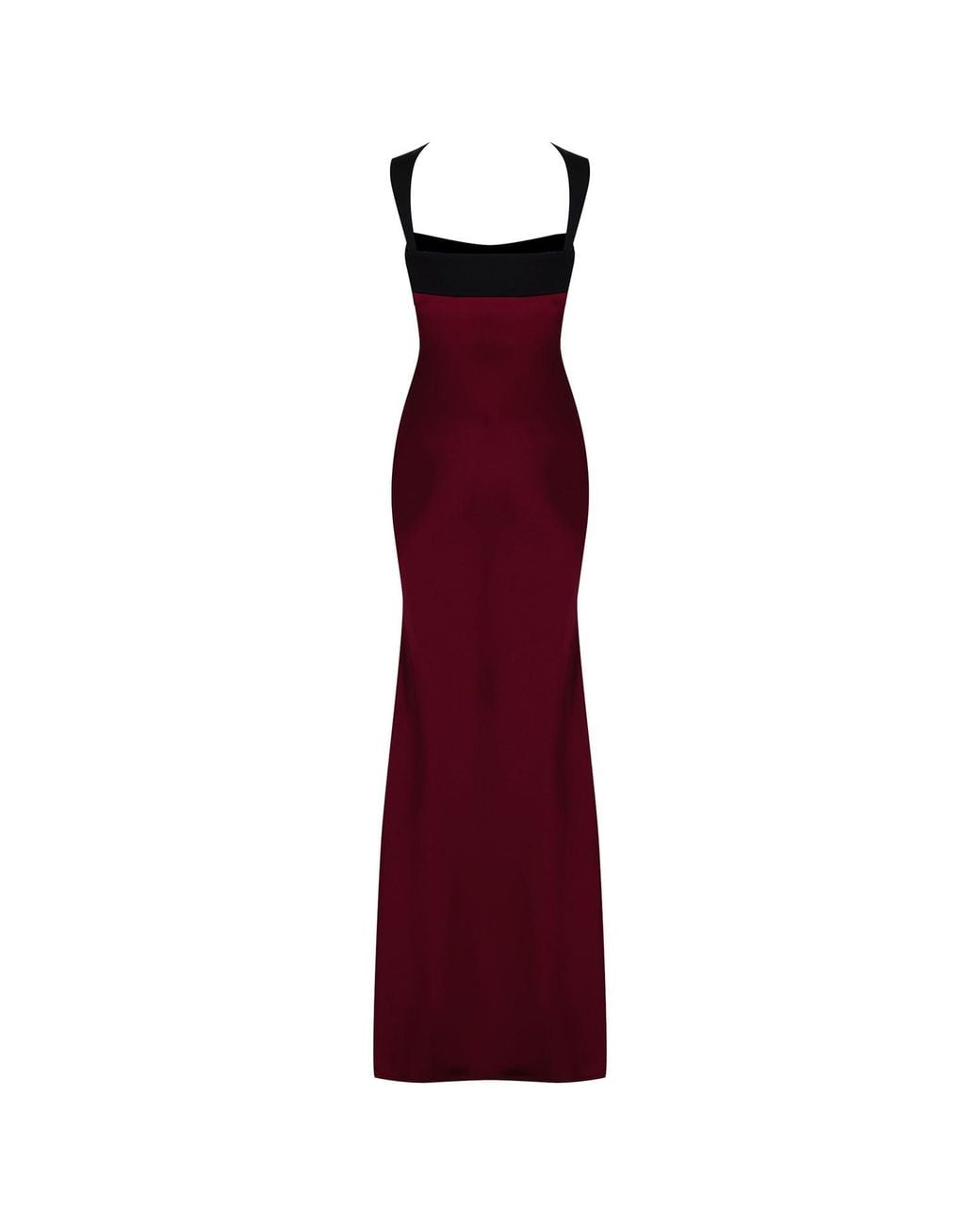 Herfetch Red Neutrals Maxi Dress-Burgundy