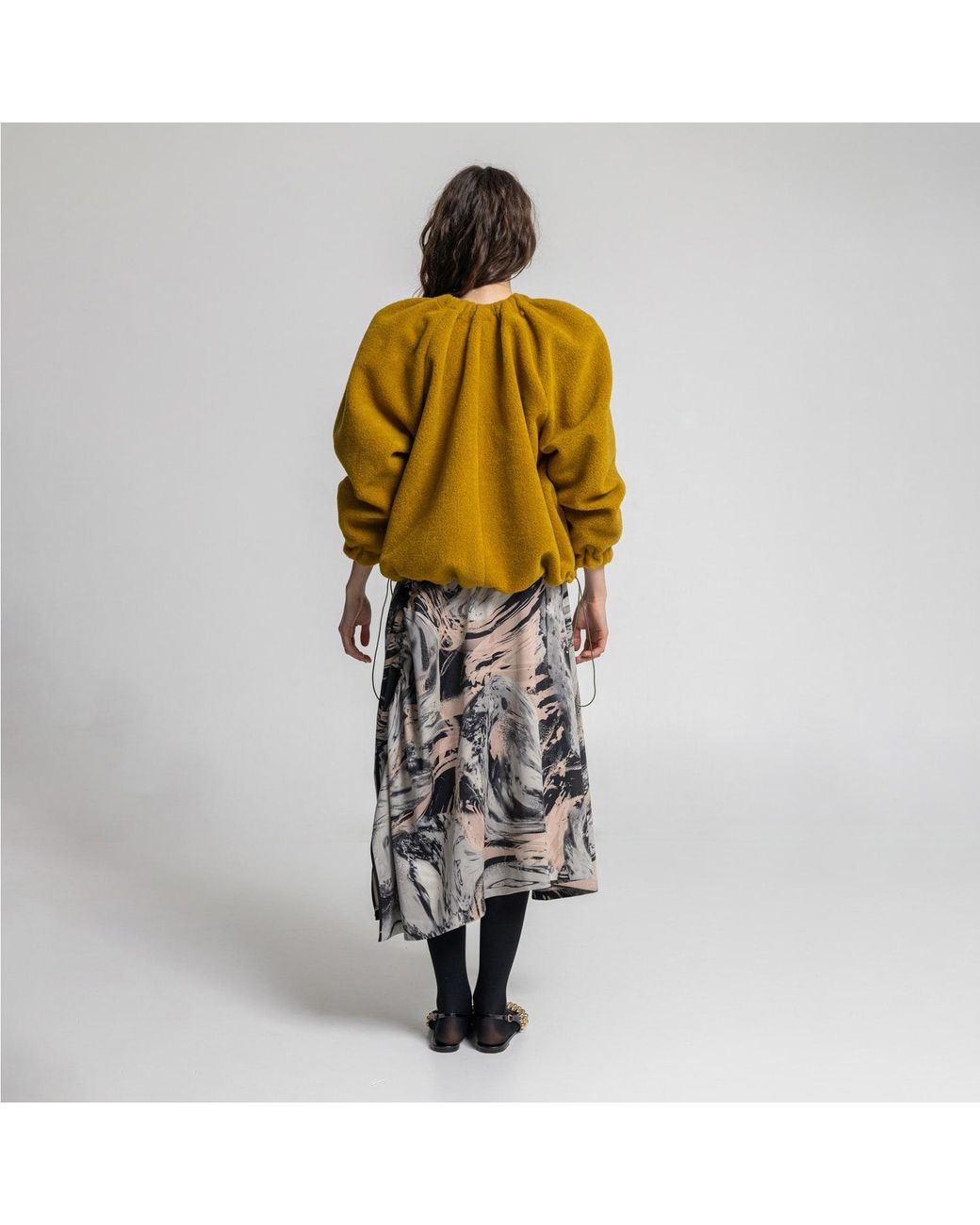 ARTISTA Yellow Sun Oversized Jacket
