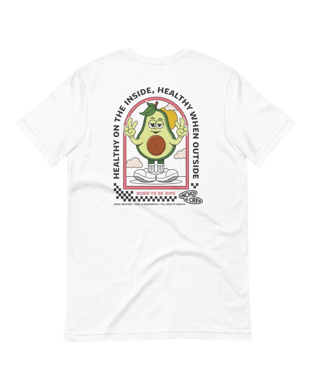 Anchor and Crew White Ripe Avocado Dial-A-Local Organic Cotton T-Shirt for men