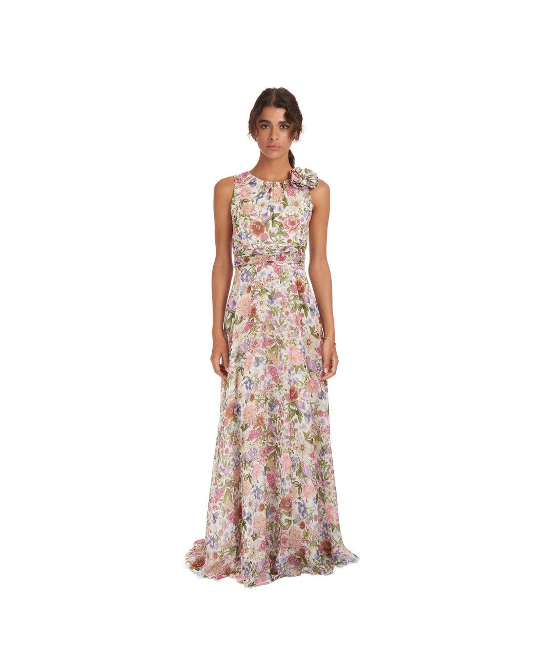 Sofia Tsereteli White Blooming Elegance Gown