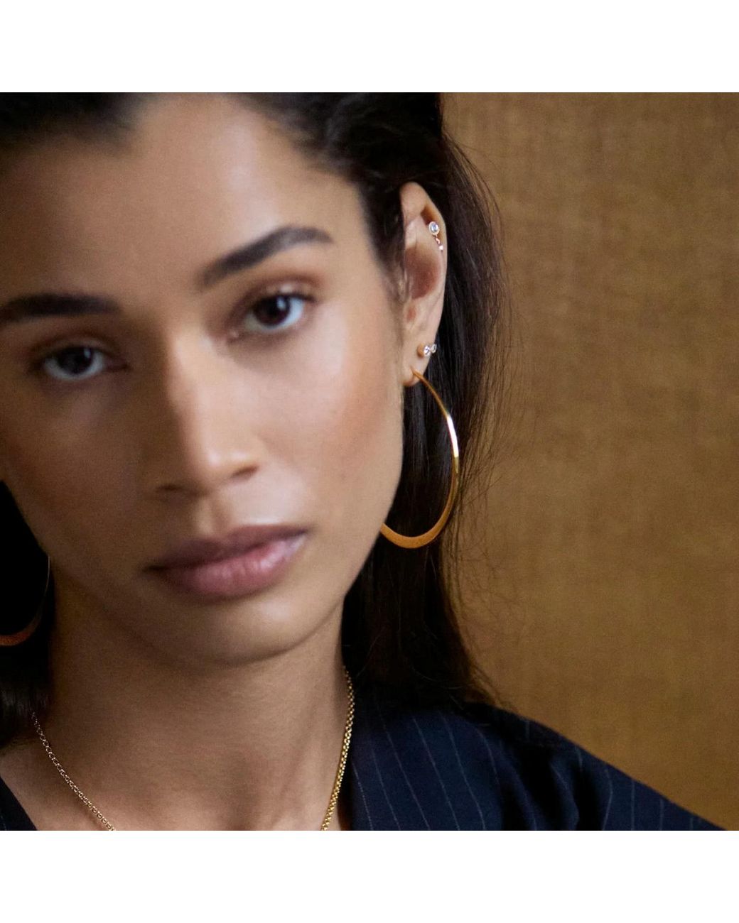 Dinny Hall Metallic Signature Large Dinny Hoops