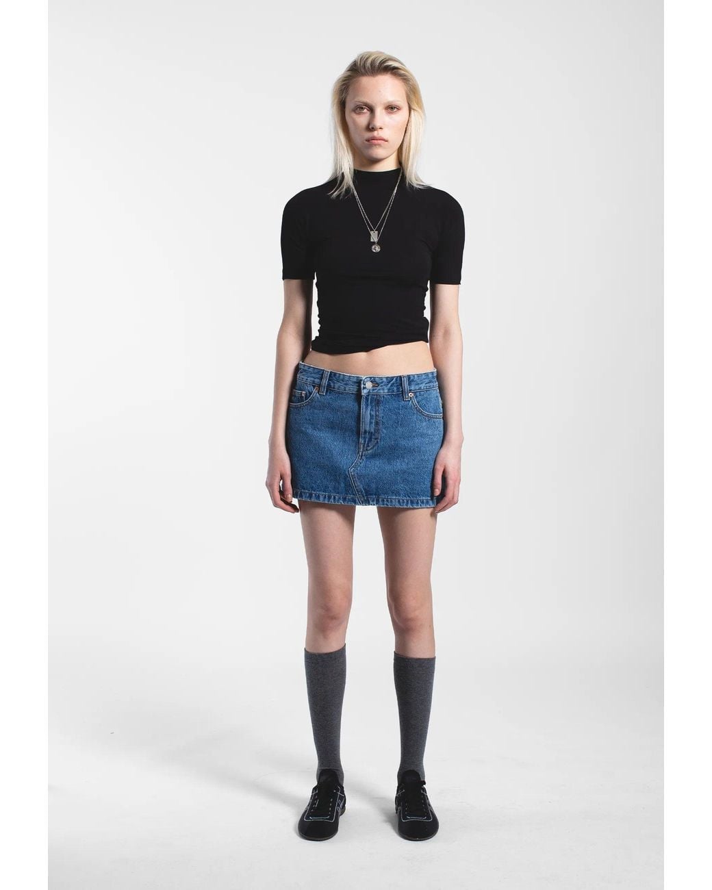 Dr. Denim Blue Tiggy Mini Skirt
