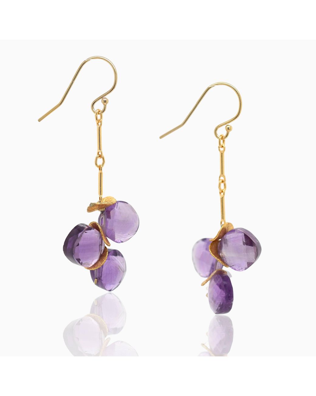 Lori Kaplan Design Purple Amethyst Passion Earrings