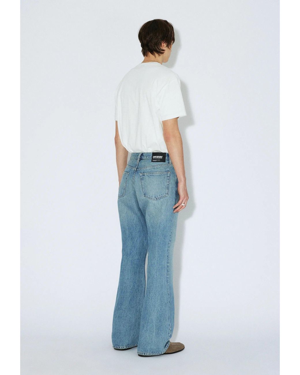 Dr. Denim Blue Rift Wide Bootcut for men