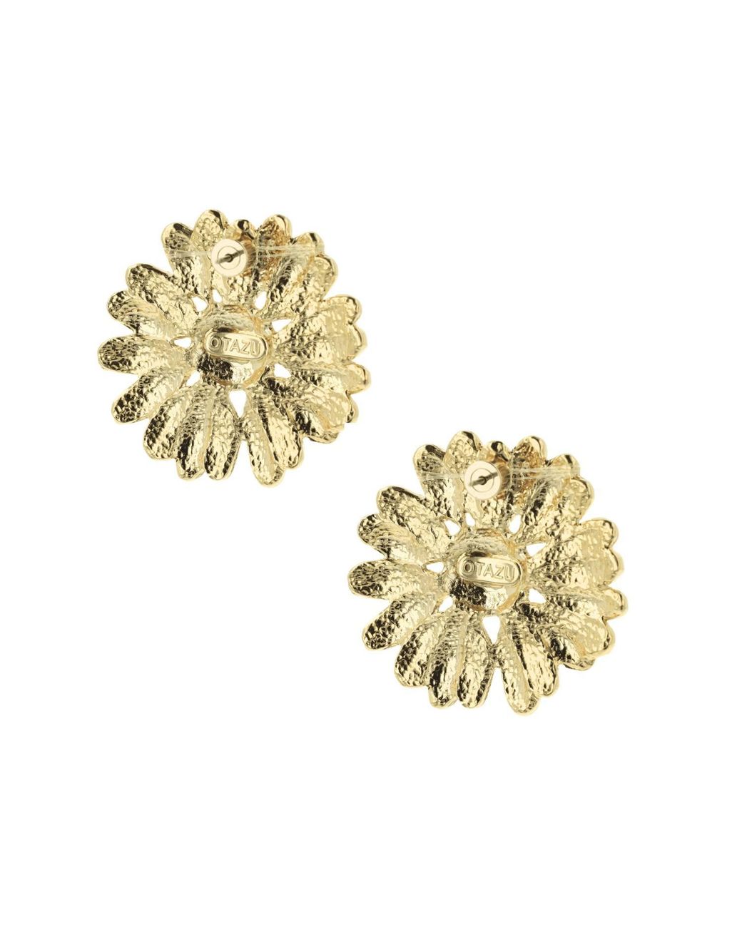 Otazu Metallic Golden Daisy Earpins