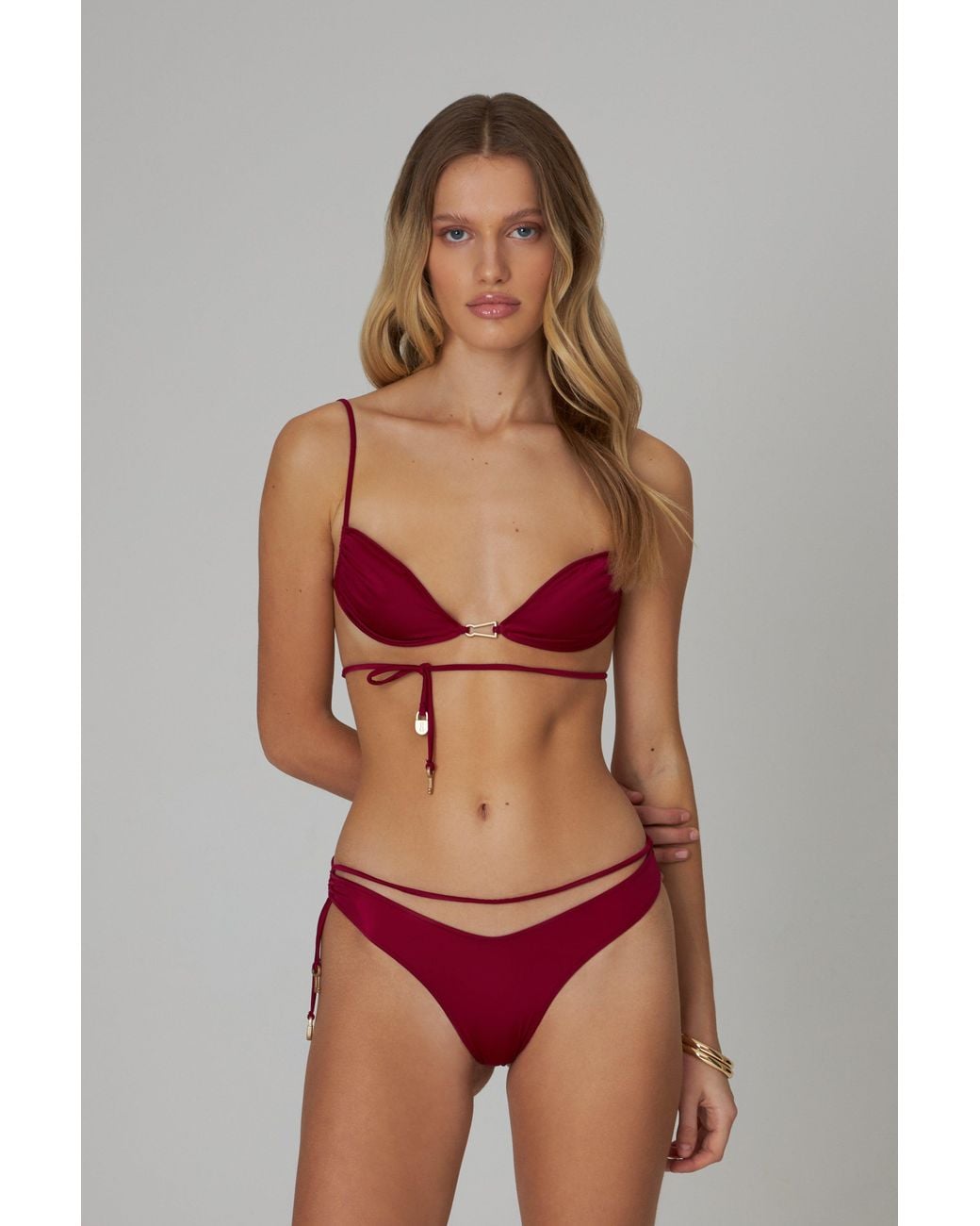 Bianca Resortwear Red Lulu Swim Bottom