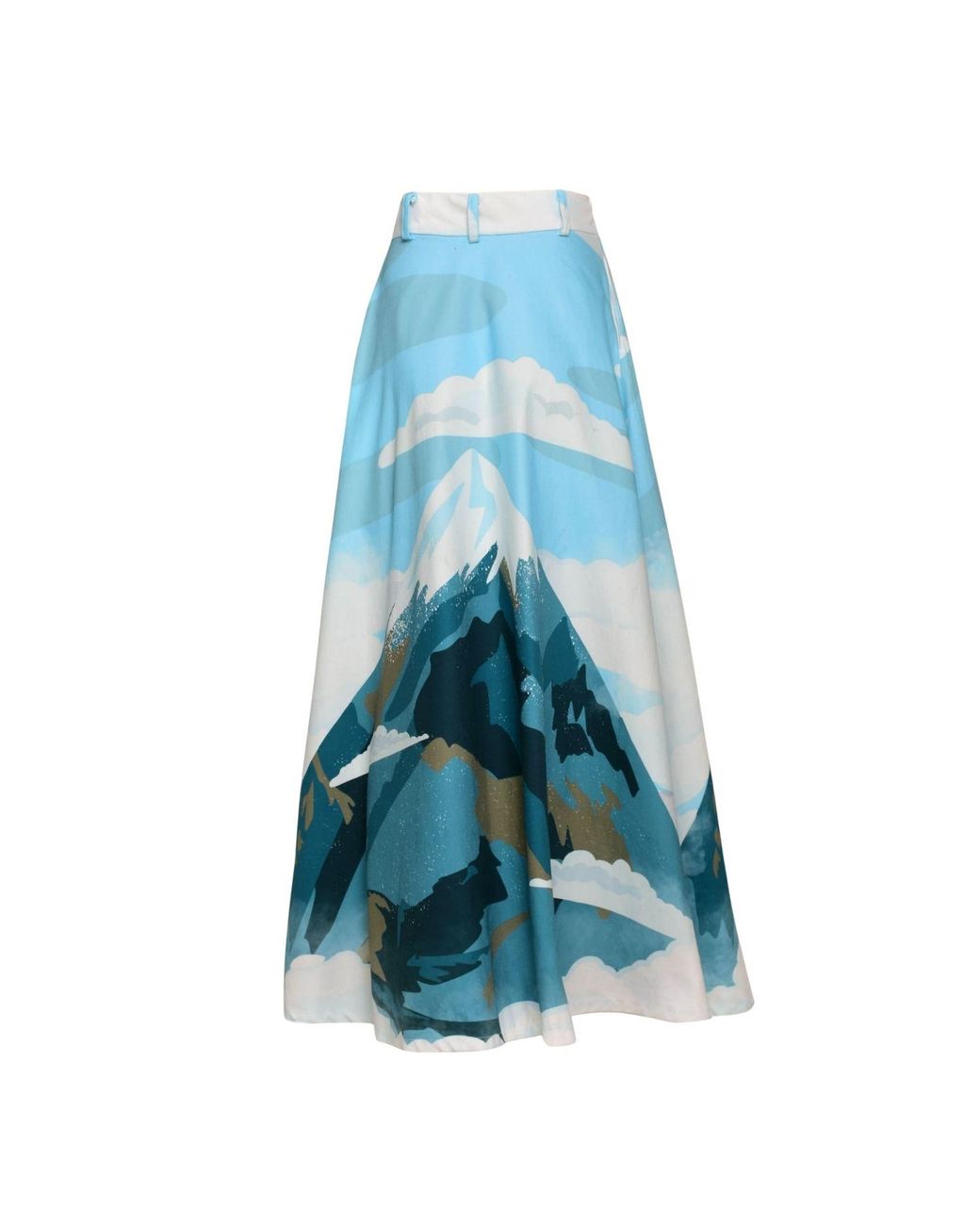 Pineapples Don't Have Sleeves Blue Tolima Snowcap Skirt