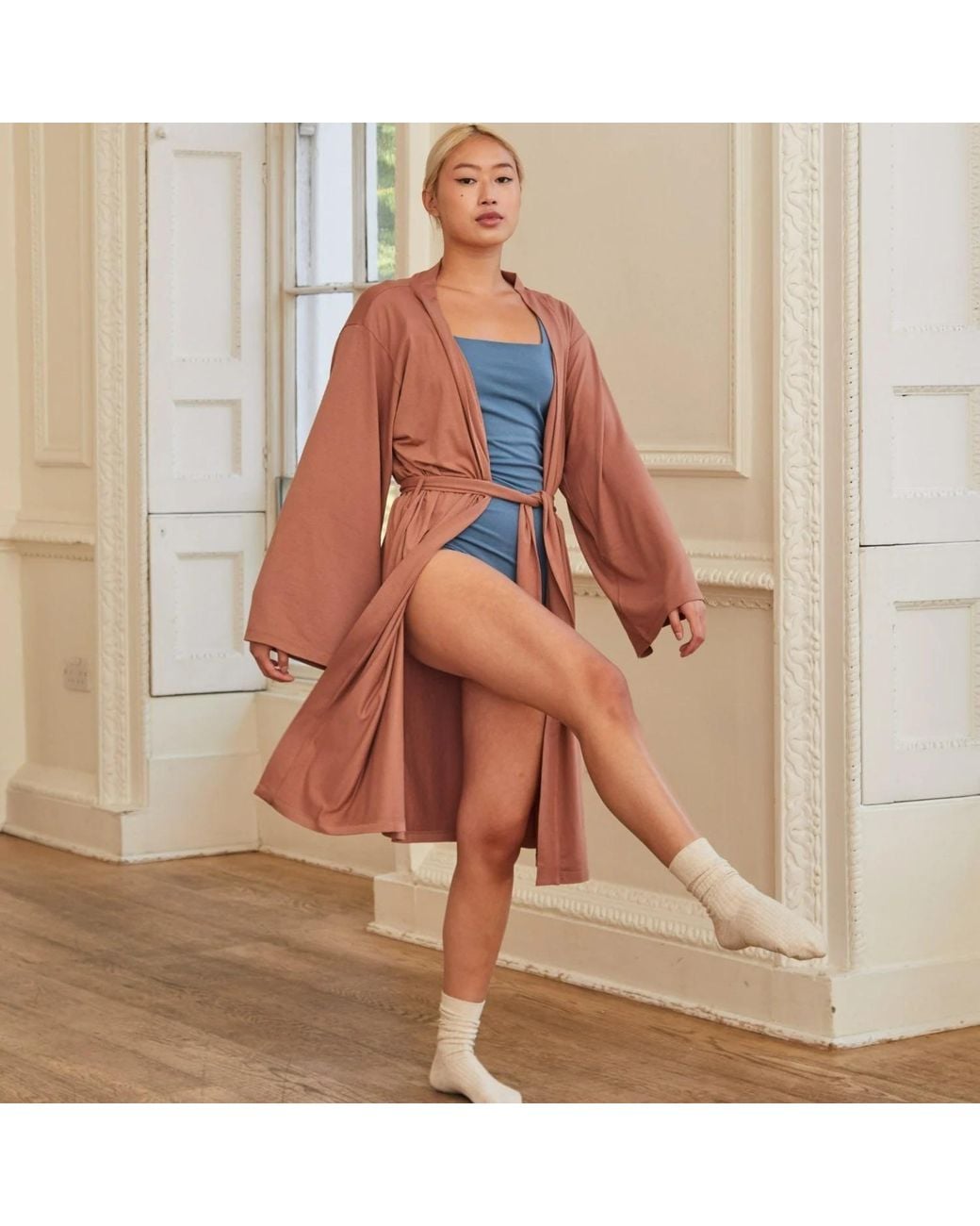 NUMBAT Brown Lorna Lounge Kimono