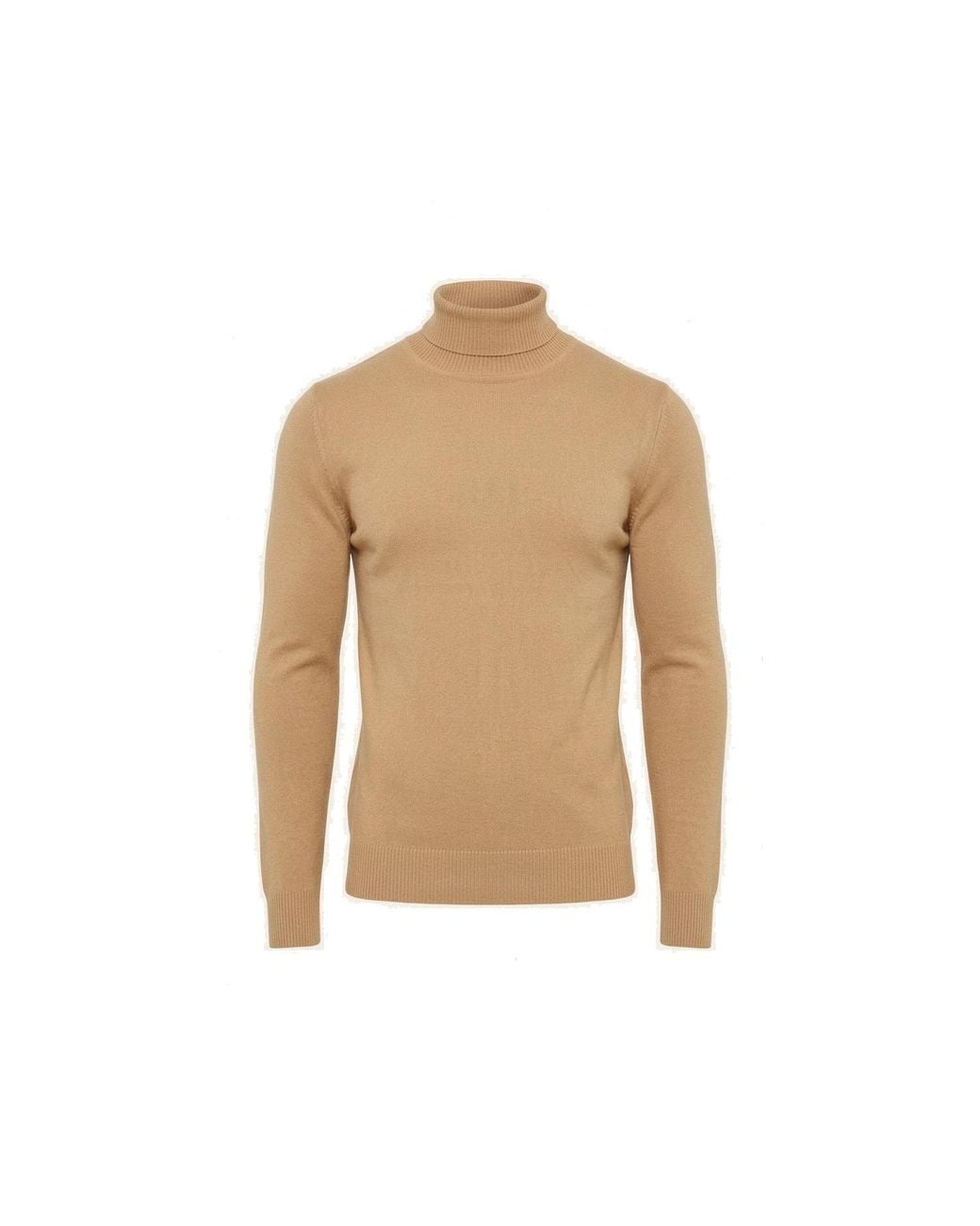 Ron Tomson Natural Neutrals Roll Neck Knit Sweater for men