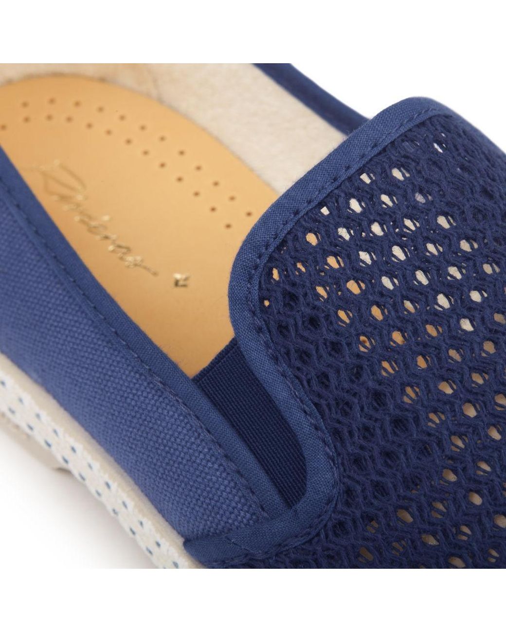 Rivieras Blue Classic Canvas & Mesh Slip-On Loafer