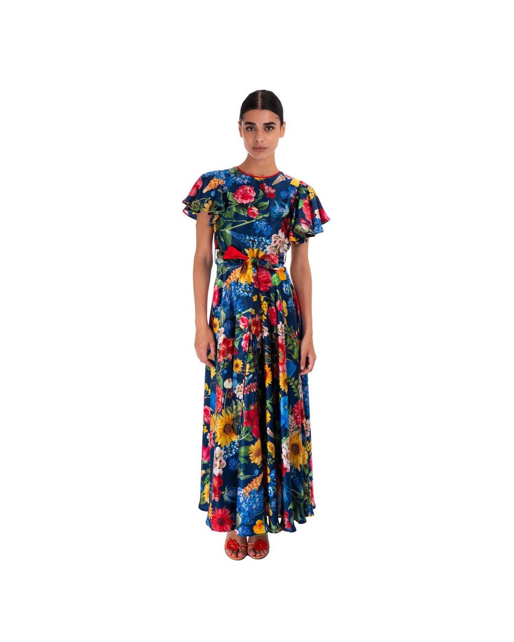 Sofia Tsereteli Blue Blossom Garden Gown With Bow