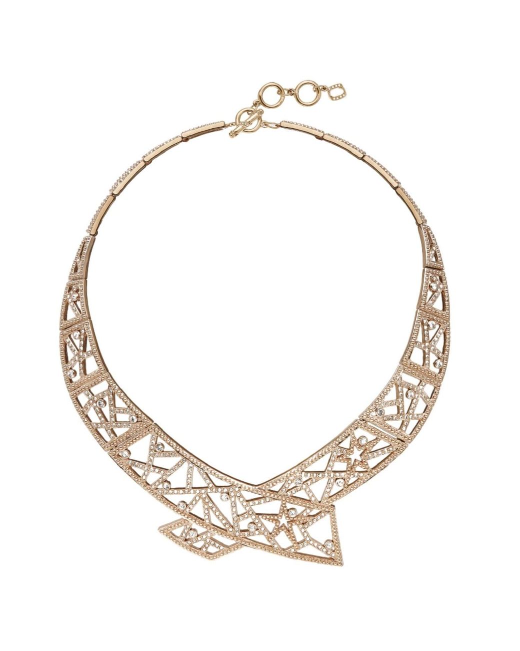 Grosse Metallic Crystal Statement Necklace, Series Star Flare