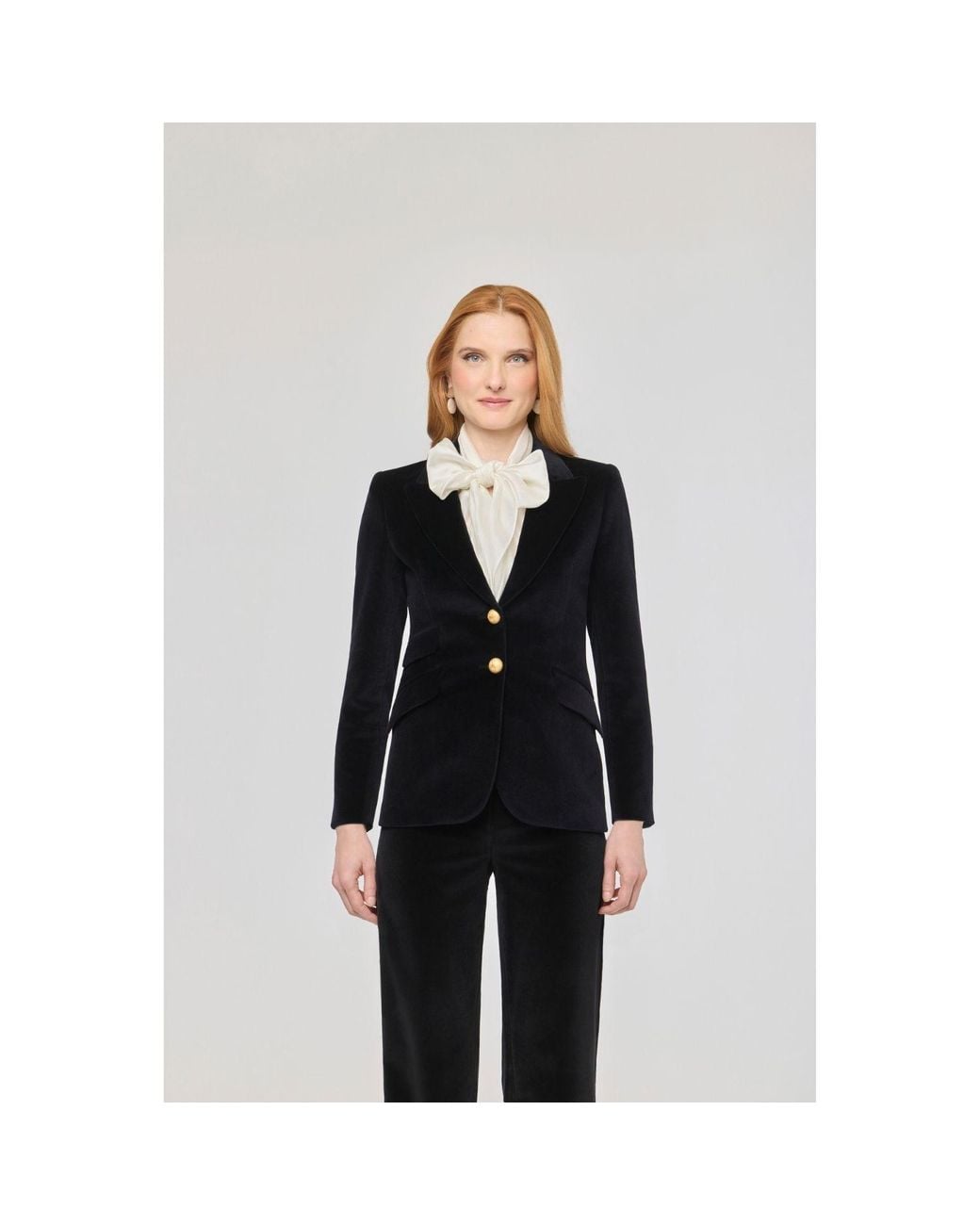 The Extreme Collection Black Velvet Blazer Oliva