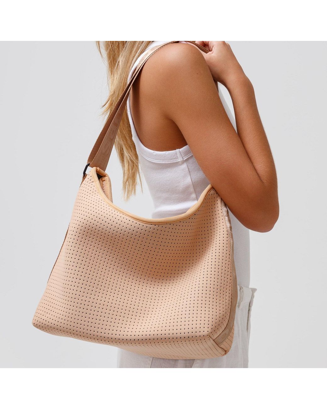 Pop Ups Brand Brown Neutrals Hobo Crossbody Bag Tan
