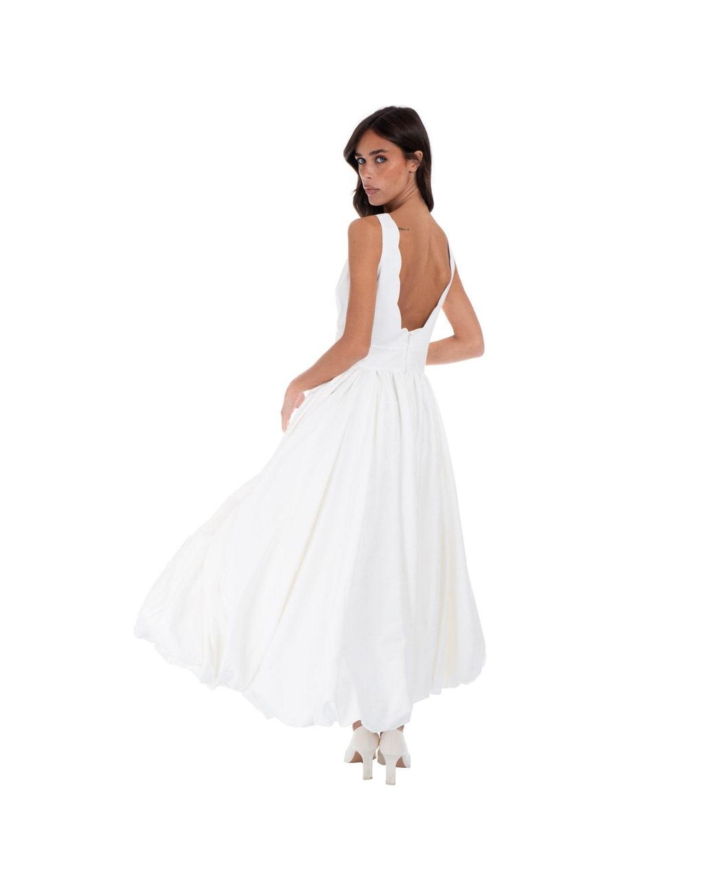 Sofia Tsereteli White Flair Ballgown