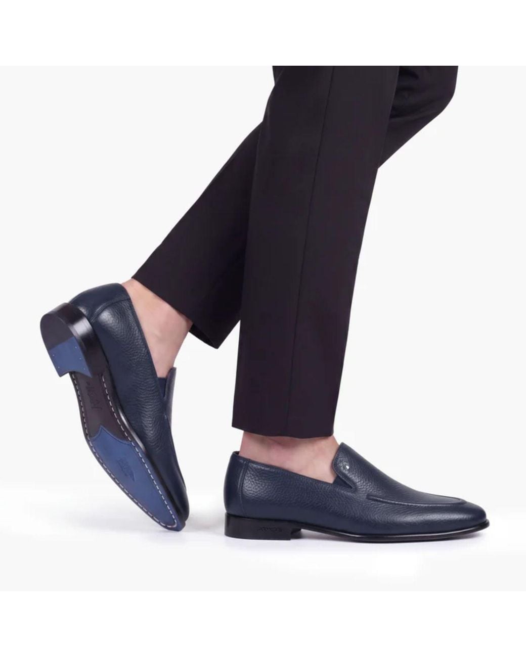 Armos Blue Deer Leather Loafer for men