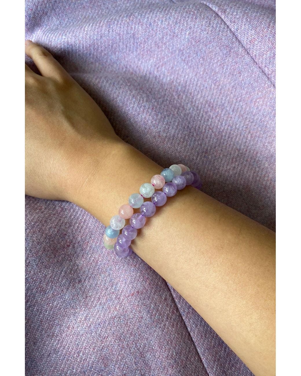 seree Blue Billie Crystal Beaded Bracelet