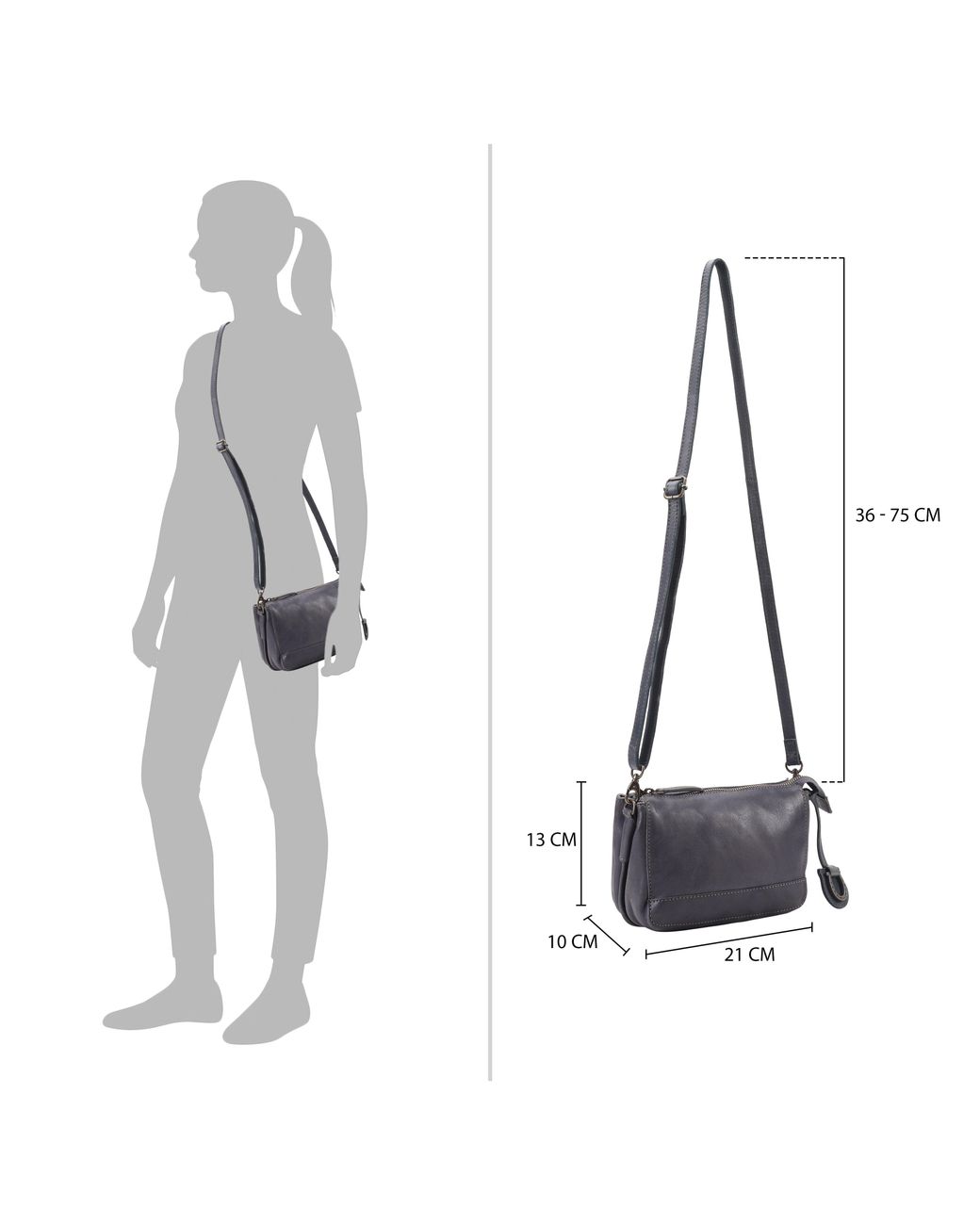 Lloyd Baker Gray Flora Crossbody Bag