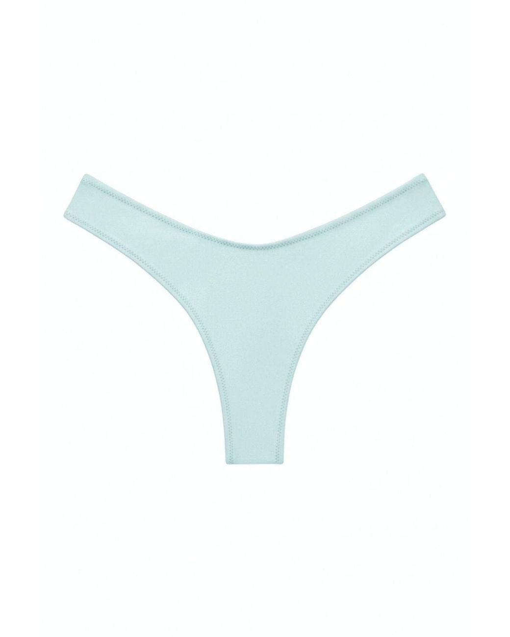 Montce Blue Seafoam Silkie Lulu Zig-Zag Stitch Bikini Bottom