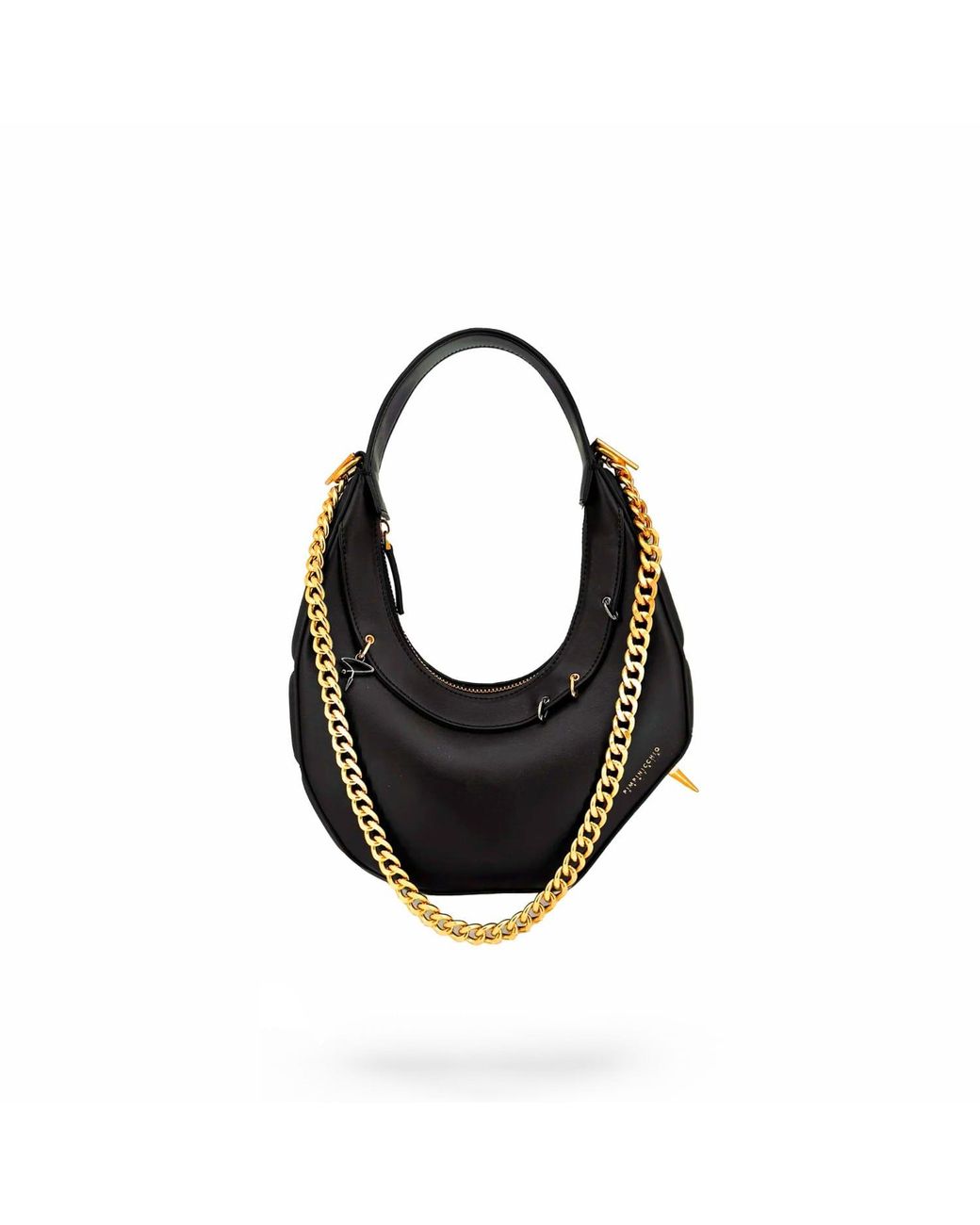 Pimpinicchio New York Black Asymmetrical Hobo Bag