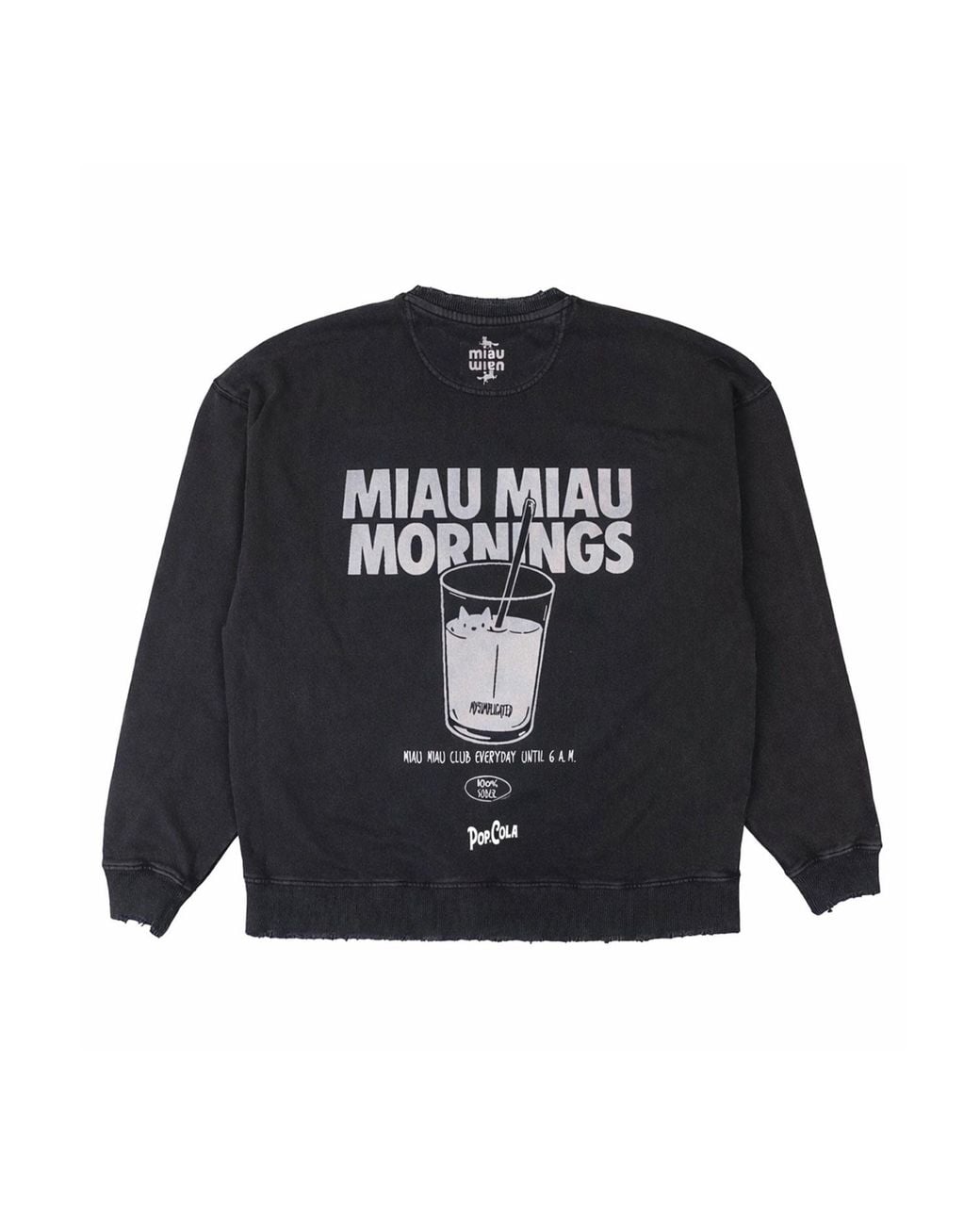 mysimplicated Black Miau Miau Mornings Sweater