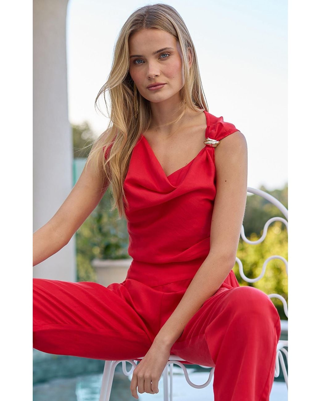 SACHA DRAKE Red Cyprus Top