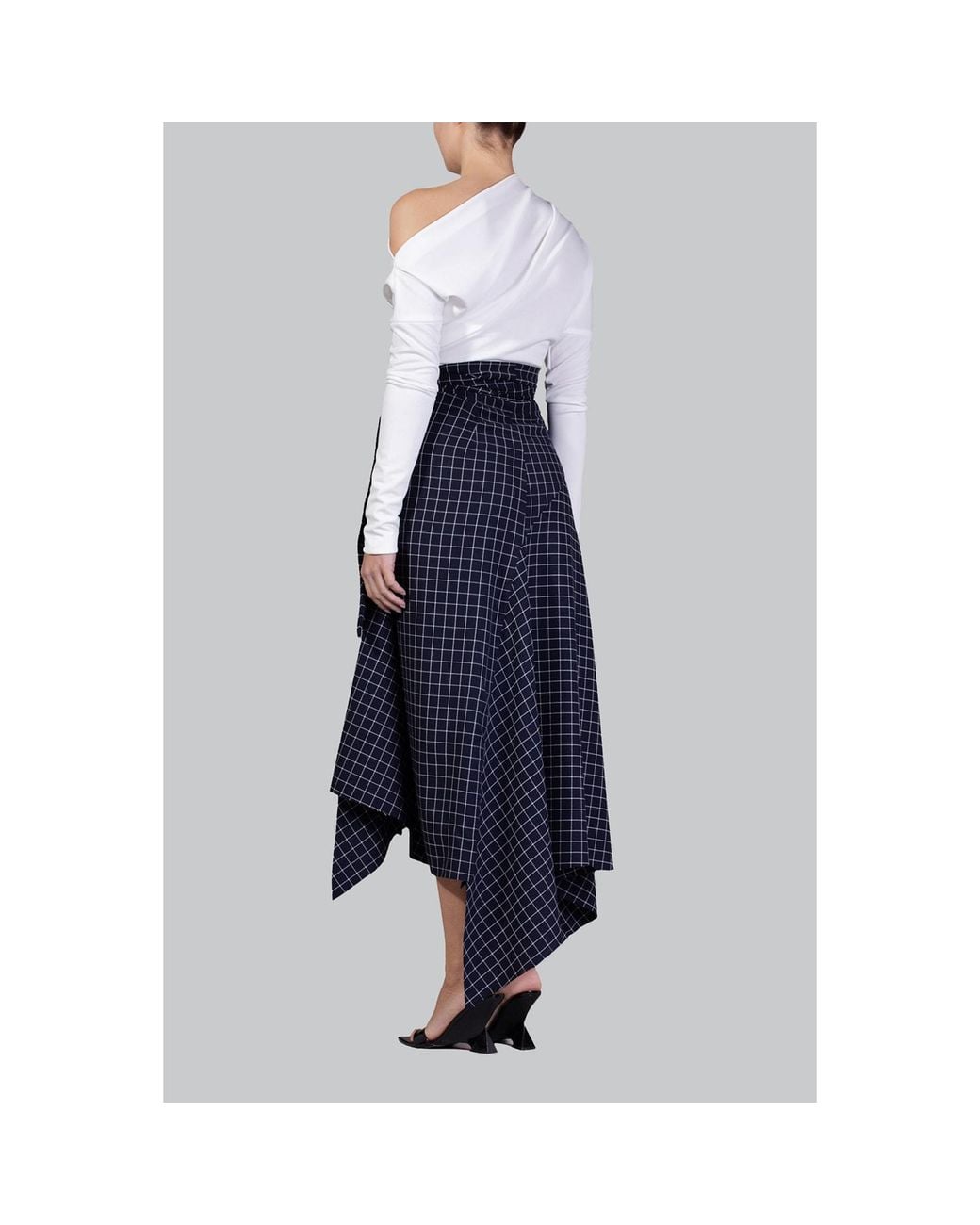 Meem Label Blue Klum Wrap Skirt